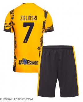 Günstige Inter Milan Piotr Zielinski #7 3rd trikot Kinder 2024-25 Kurzarm (+ Kurze Hosen)